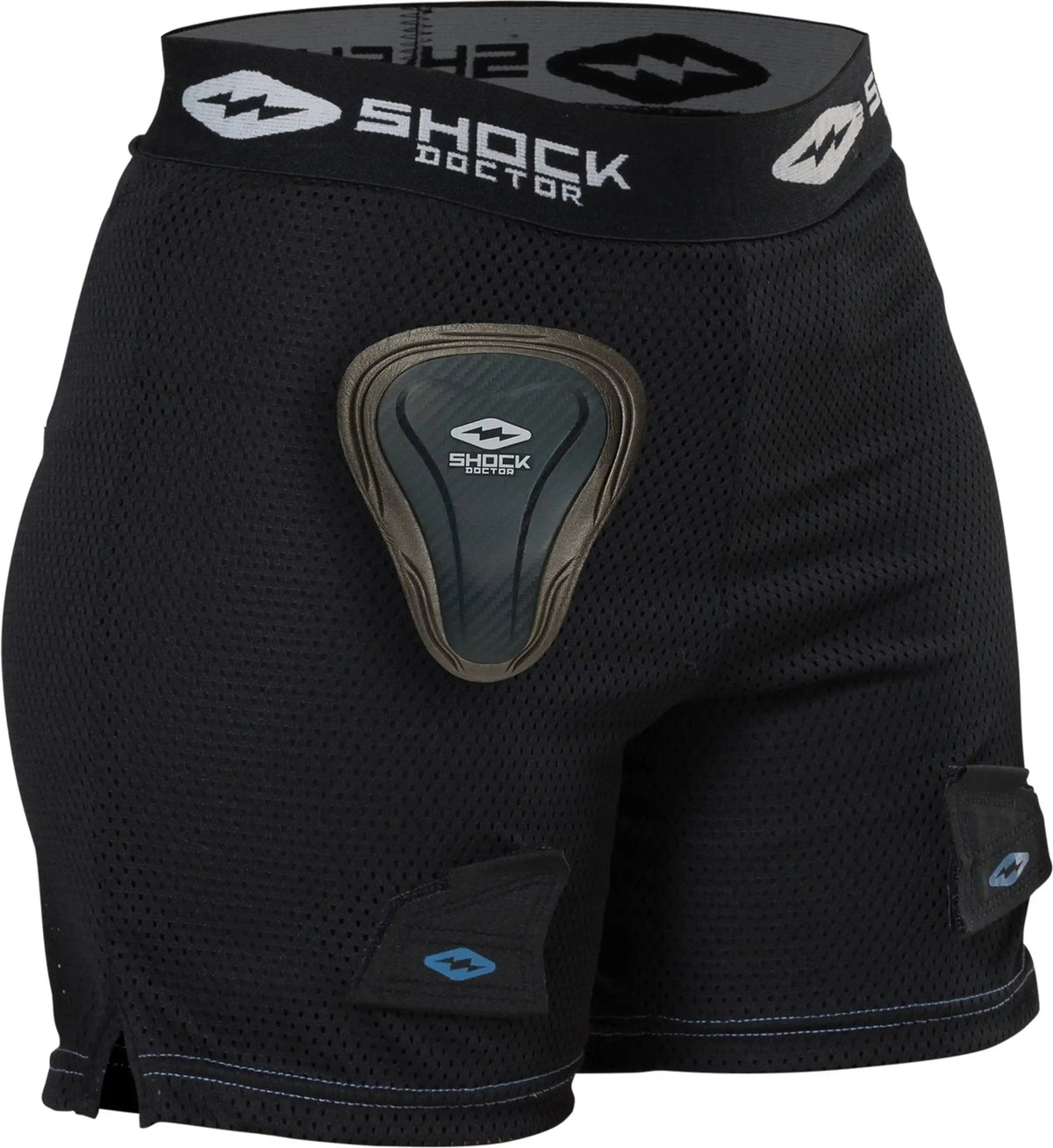 Sock Doctor Sd31850 Girl’s Loose Hockey Short W/ Pelvic Protector - Black / Xs