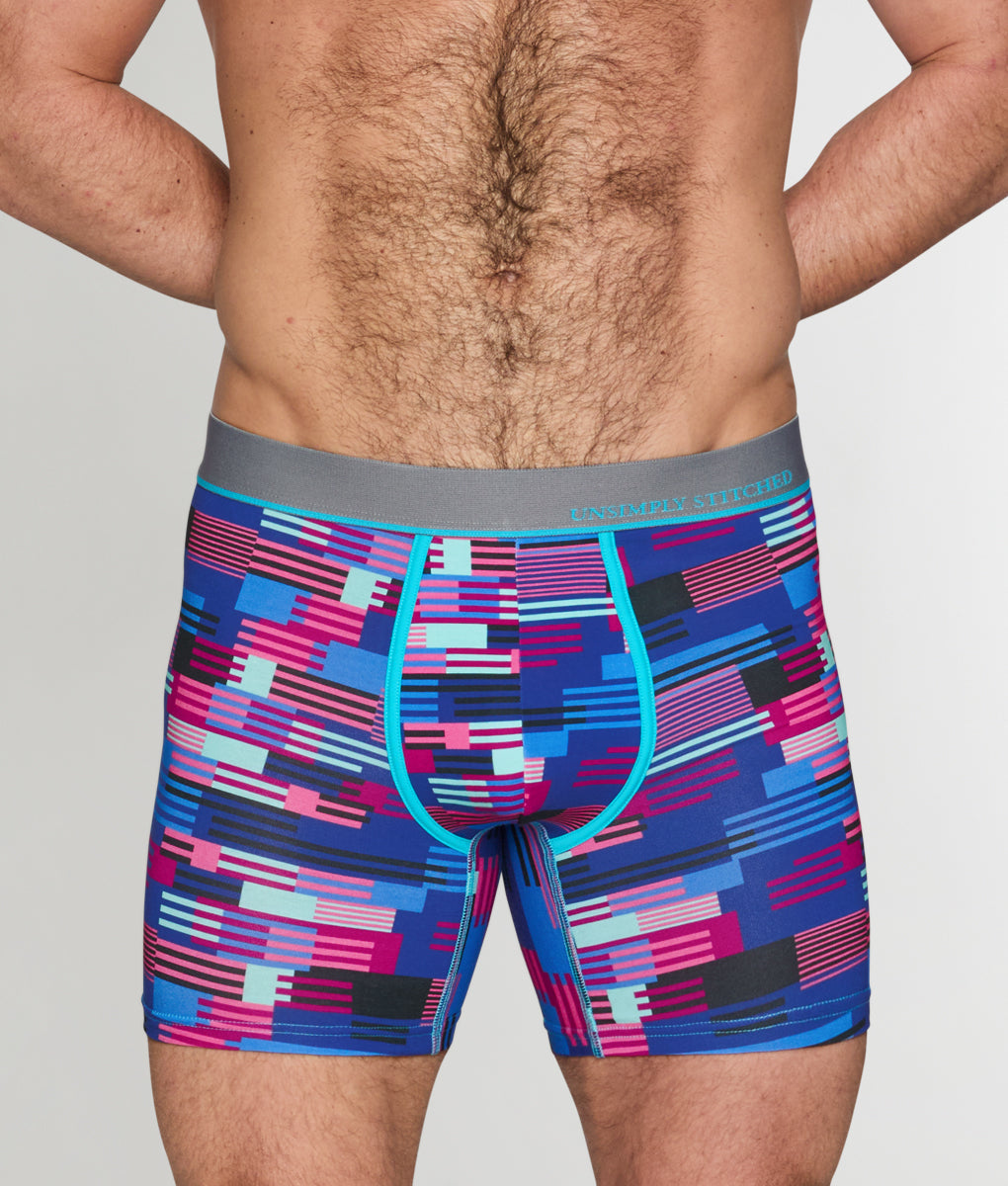 Unsimply Stitched Hatch Stripe Boxer Brief