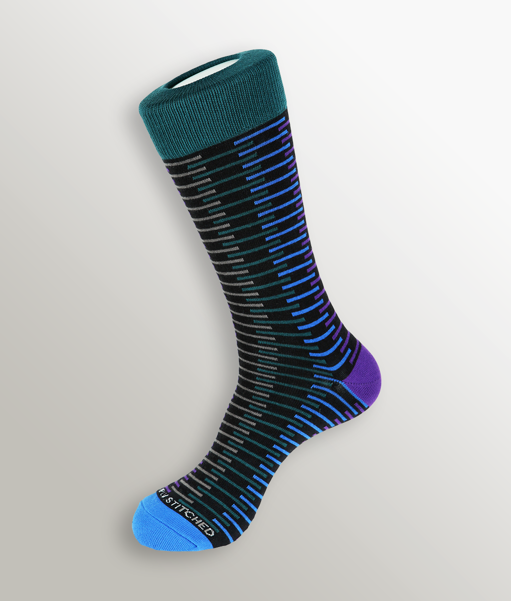 Unsimply Stitched Crew Sock Black