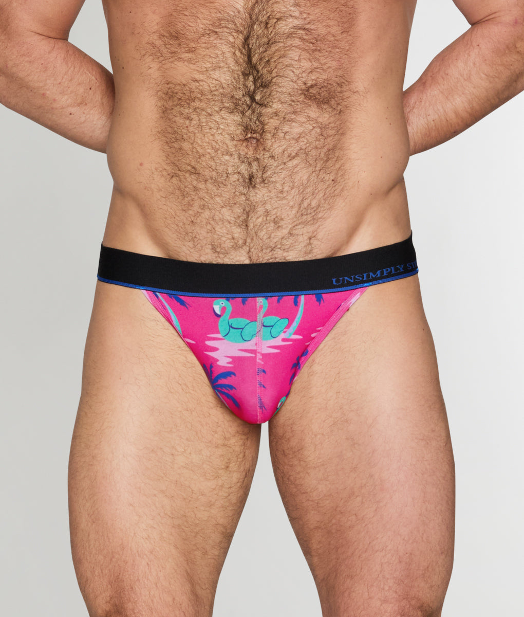 Unsimply Stitched Flamingo Palm Tree Jockstrap