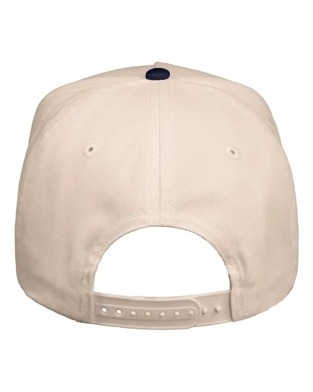 Valucap 8869 Five-panel Twill Cap - Natural Navy - Natural/ / Adjustable