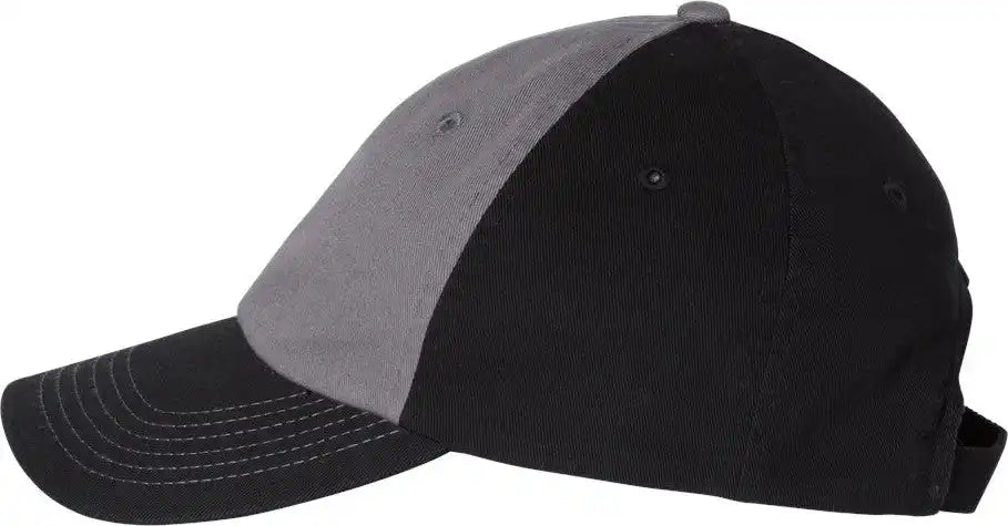 Valucap Vc300a Bio-washed Classic Dad Hat - Charcoal Black - Charcoal/ / Adjustable