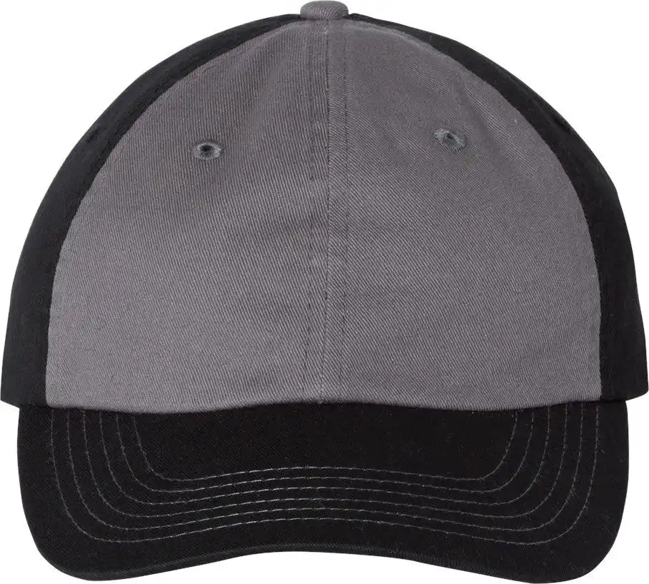 Valucap Vc300a Bio-washed Classic Dad Hat - Charcoal Black - Charcoal/ / Adjustable
