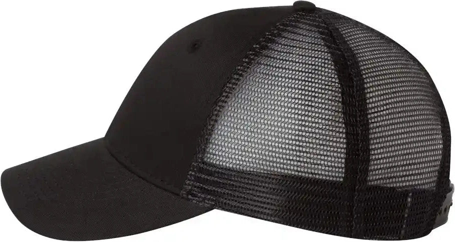 Valucap Vc400 Mesh-back Twill Trucker Cap - Black - Adjustable