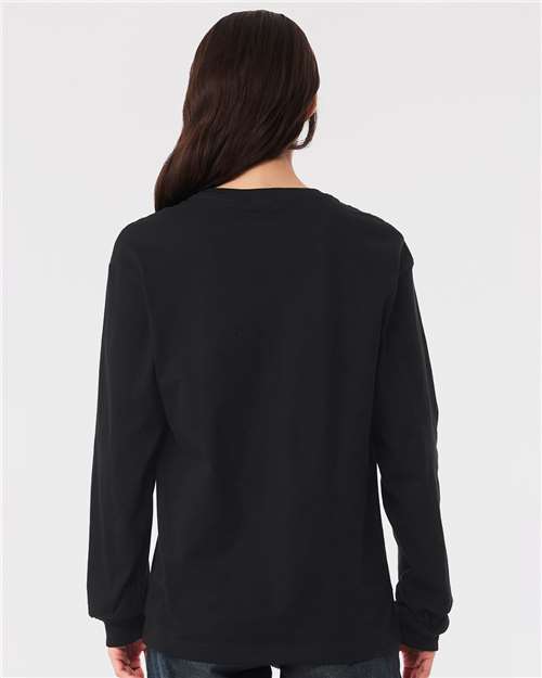 Vintage Black 6 oz. Heavyweight Long Sleeve Tee - 3511