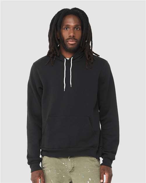 Vintage Black Sponge Fleece Hoodie - 3719