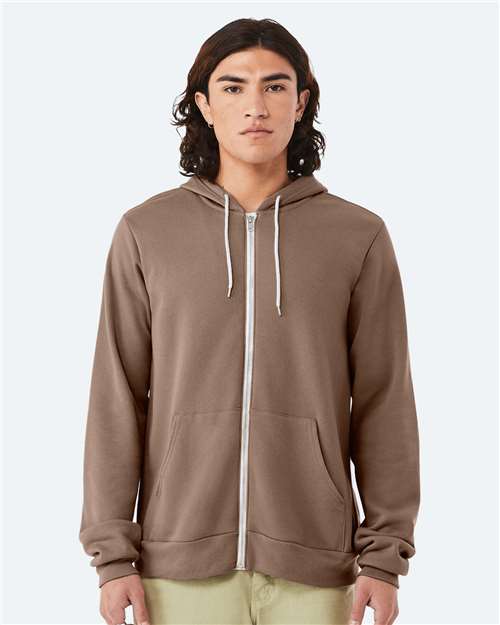 Vintage Brown Sponge Fleece Full-Zip Hoodie - 3739