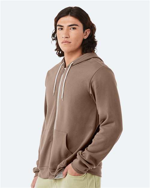 Vintage Brown Sponge Fleece Full-Zip Hoodie - 3739