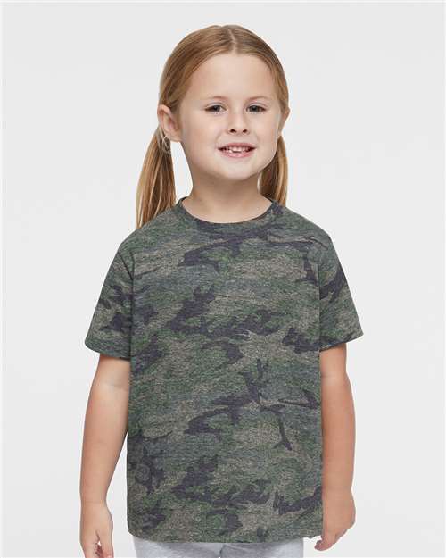 Vintage Camo Toddler Fine Jersey Tee - 3321