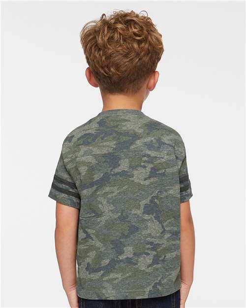 Vintage Camo/ Vintage Smoke Toddler Football Fine Jersey Tee - 3037