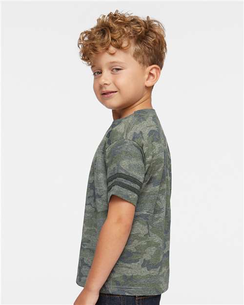 Vintage Camo/ Vintage Smoke Toddler Football Fine Jersey Tee - 3037