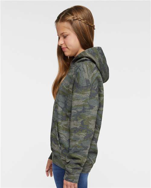 Vintage Camo Youth Fleece Hoodie - 2296