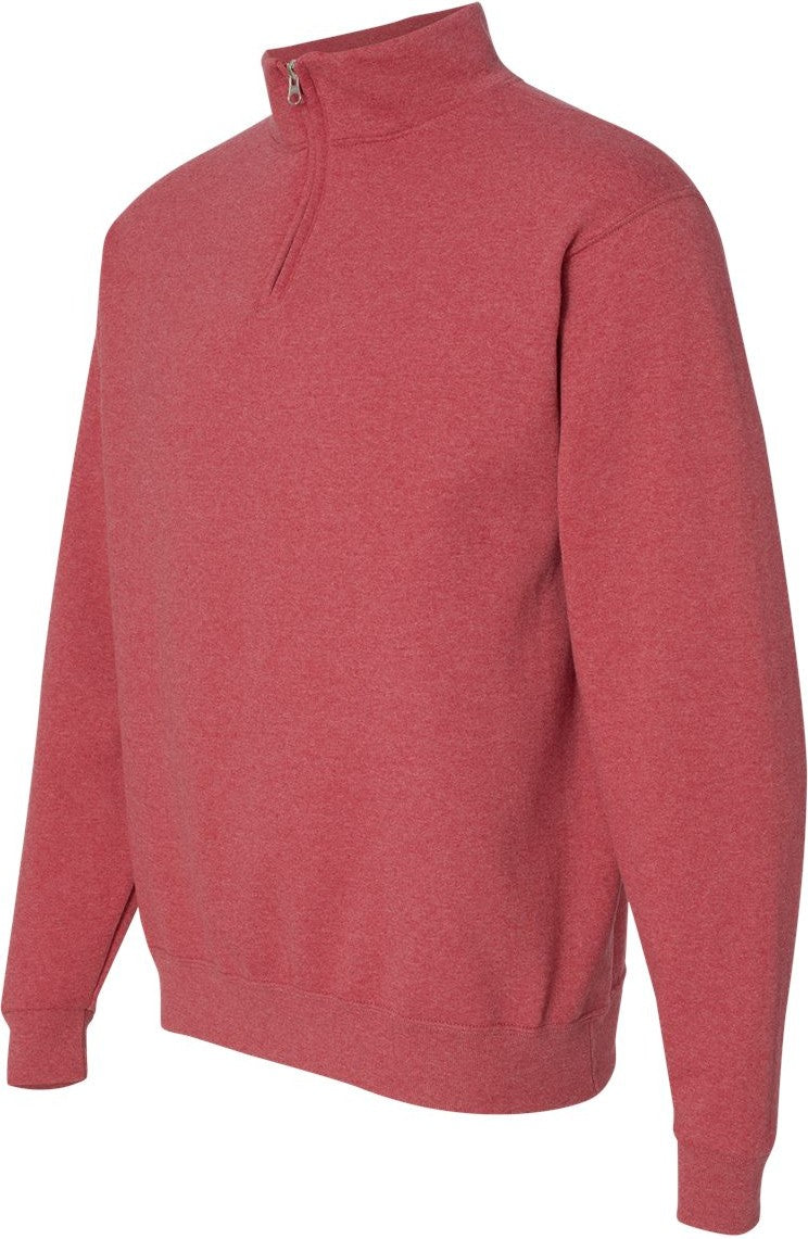 Vintage Heather Red Nublend® Cadet Collar Quarter-Zip Sweatshirt - 995MR