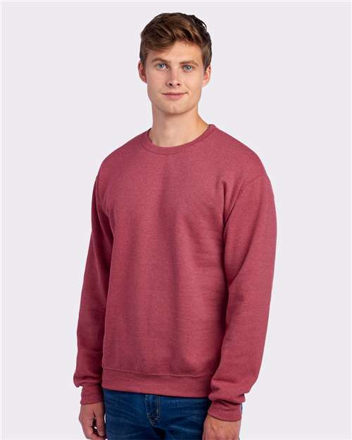Vintage Heather Red NuBlend® Crewneck Sweatshirt - 562MR