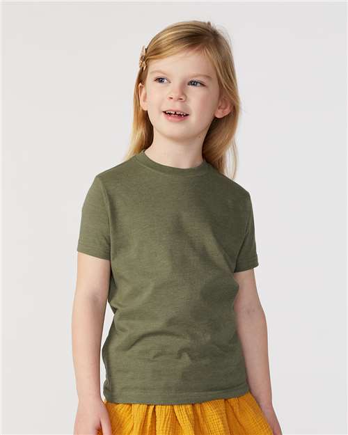Vintage Military Green Toddler Fine Jersey Tee - 3321