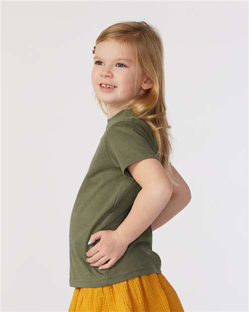 Vintage Military Green Toddler Fine Jersey Tee - 3321