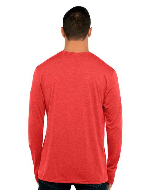 Vintage Red Triblend Long Sleeve T-Shirt - 6071
