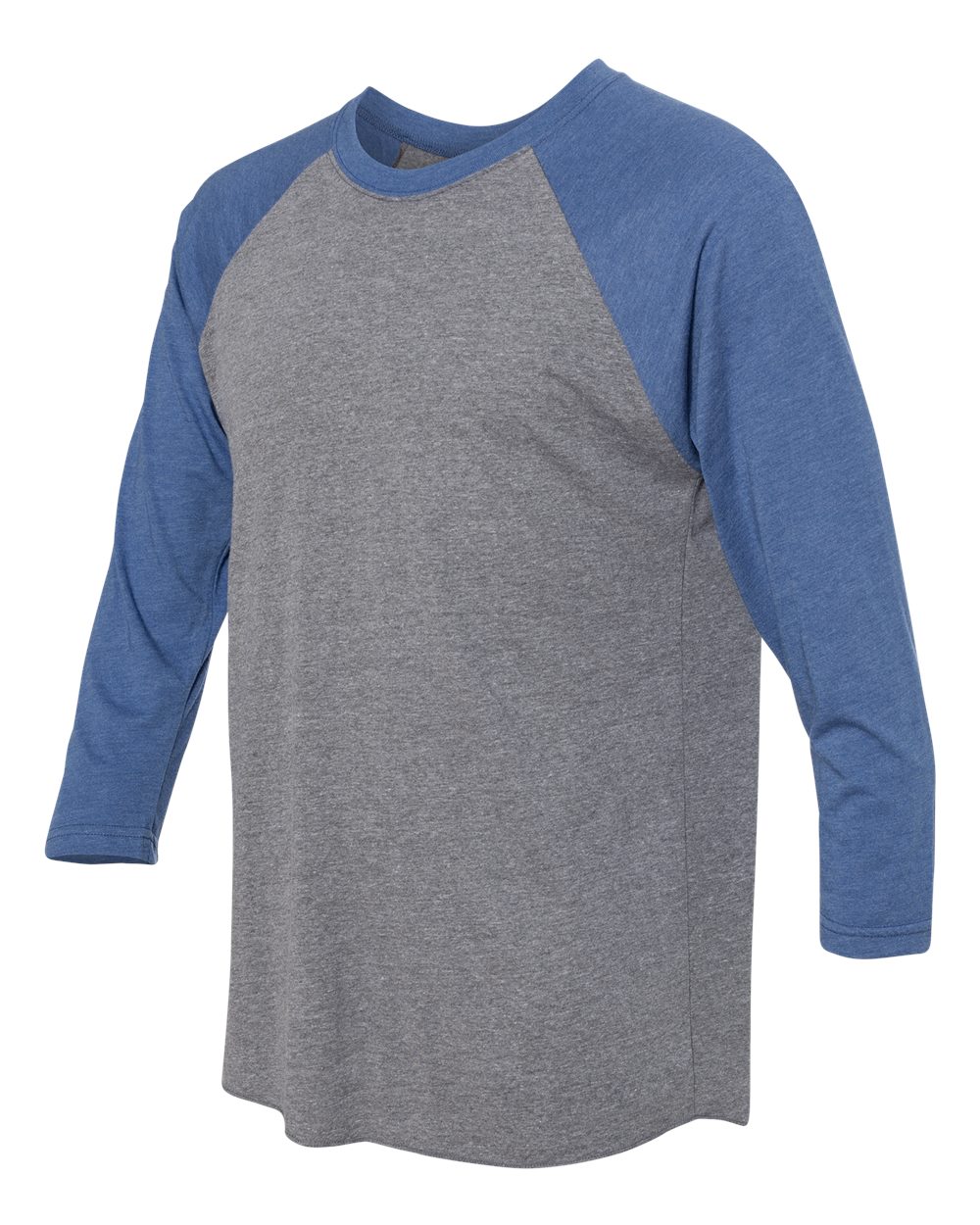 Vintage Royal Sleeves/ Premium Heather Body Triblend Three-Quarter Raglan T-Shirt - 6051