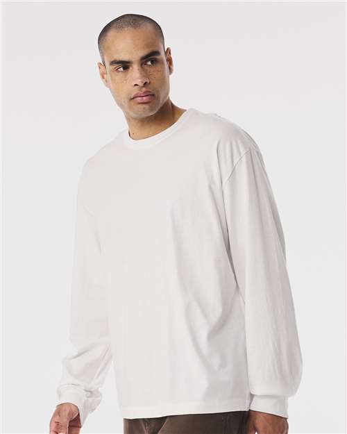 Vintage White 6 oz. Heavyweight Long Sleeve Tee - 3511