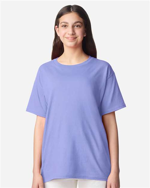 Violet Light Cotton Youth T-Shirt - 3000B