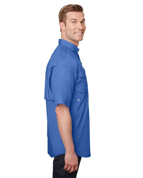 Vivid Blue Bonehead™ Short Sleeve Shirt - 7130