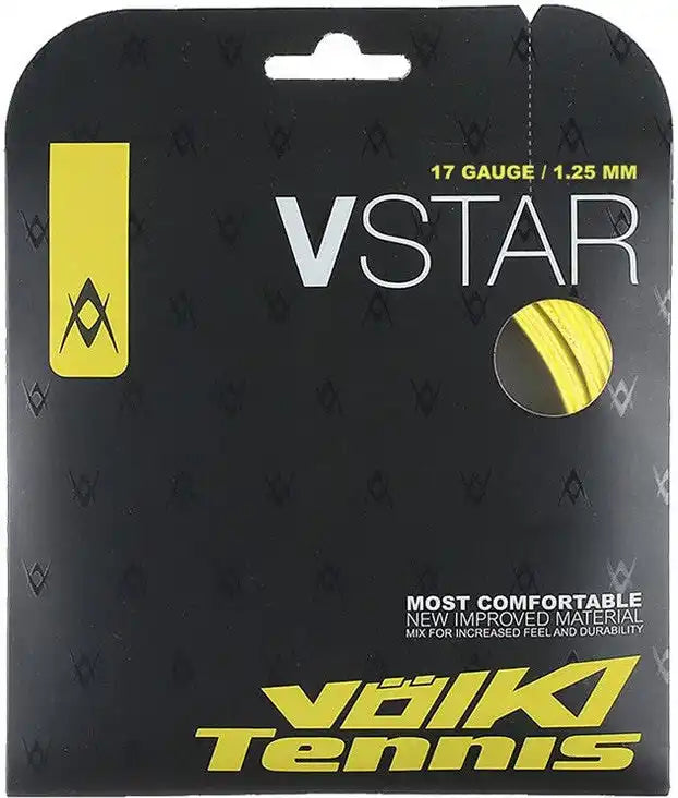 Volkl V-star 17g Tennis String - Silver