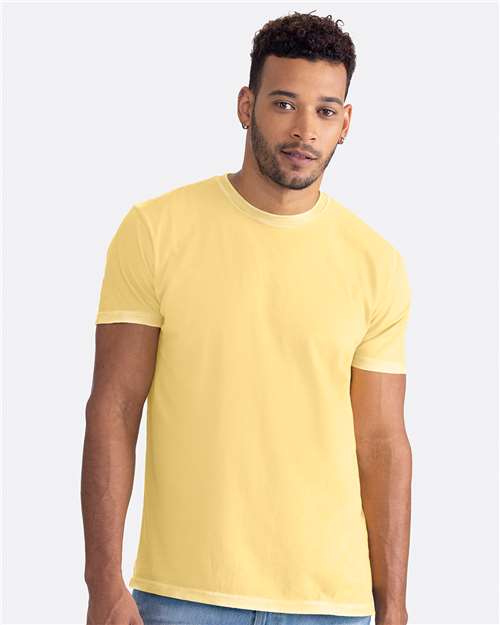 Washed Banana Cream Soft Wash T-Shirt - 3600SW