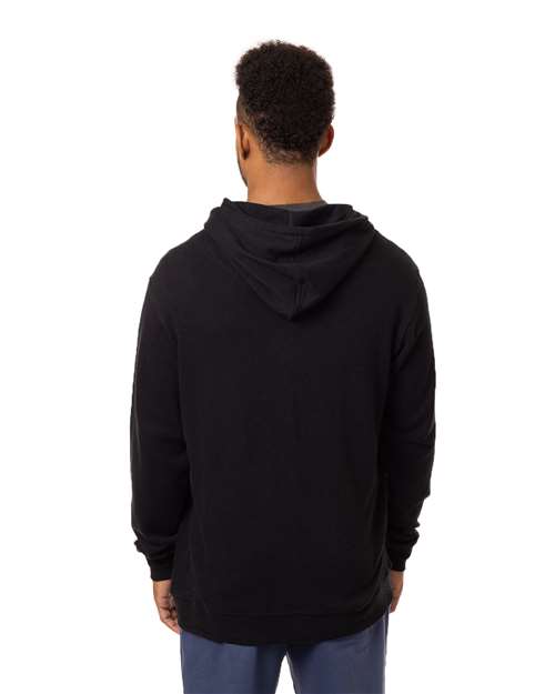 Washed Black Unisex Hemp Hero Full-Zip Hooded Sweatshirt - EC5980