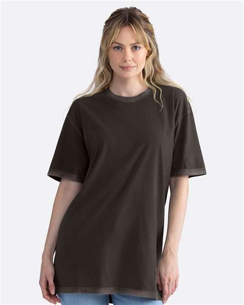Washed Graphite Black Soft Wash T-Shirt - 3600SW