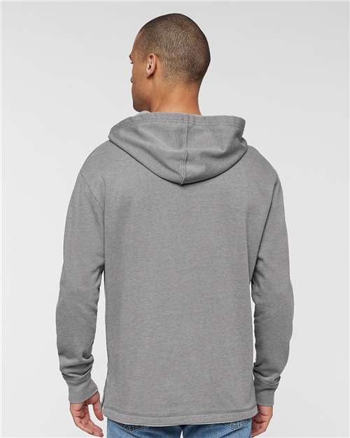 Washed Grey Vintage Wash Fleece Hoodie - 6936
