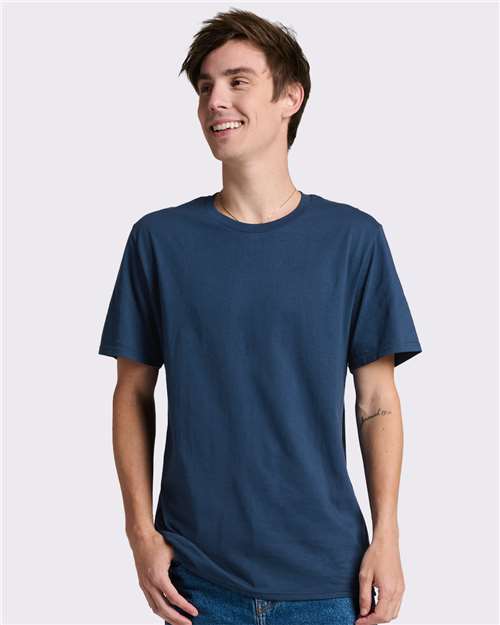 Washed Navy Premium Cotton T-Shirt - 570MR