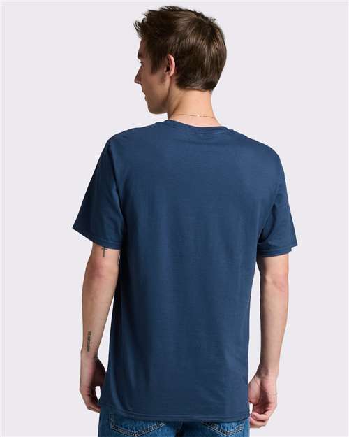 Washed Navy Premium Cotton T-Shirt - 570MR