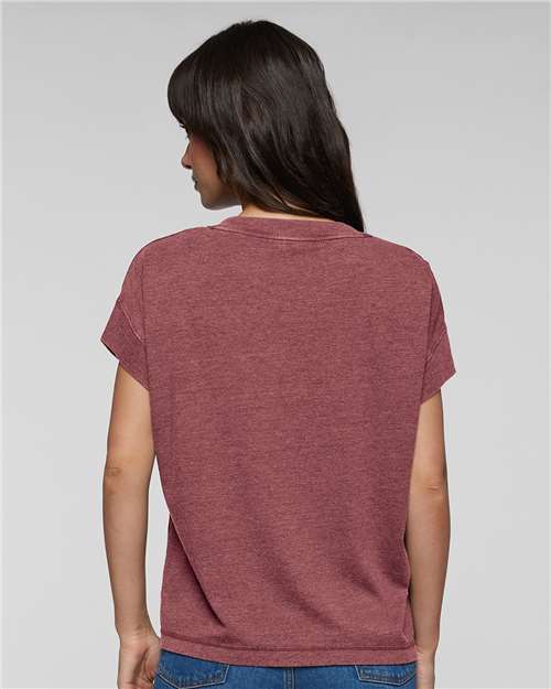 Washed Rouge Women's Relaxed Vintage Wash Tee - 3502
