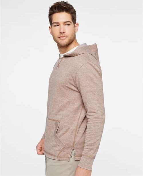 Weathered Coyote Brown Vintage Wash Fleece Hoodie - 6936