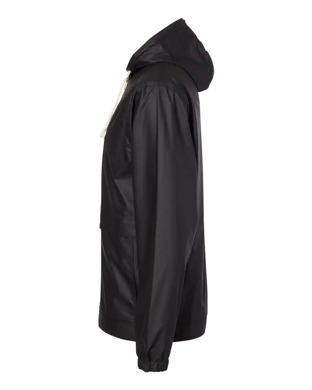 Weatherproof 193910 Vintage Hooded Rain Jacket - Black