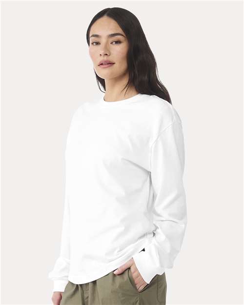 White 6 oz. Heavyweight Long Sleeve Tee - 3511
