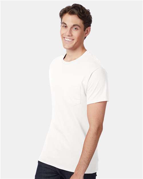 White Authentic Pocket T-Shirt - 5590