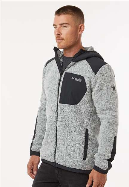 White/ Black Arctic Crest™ Sherpa Full-Zip Jacket - 209647
