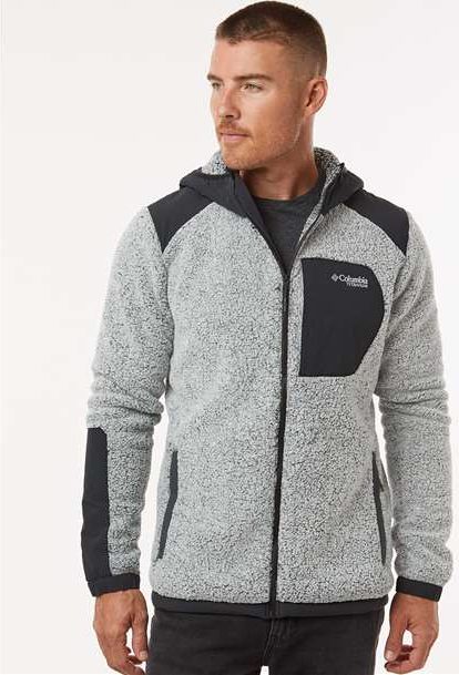 White/ Black Arctic Crest™ Sherpa Full-Zip Jacket - 209647