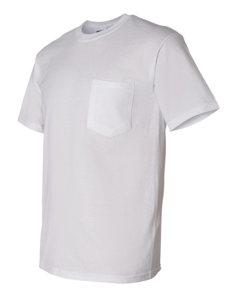 White DryBlend® Pocket T-Shirt - 8300