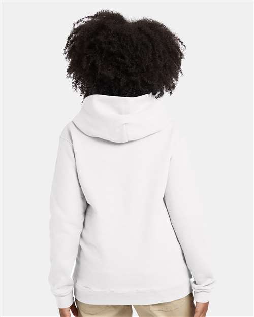 White Ecosmart® Youth Hooded Sweatshirt - P473
