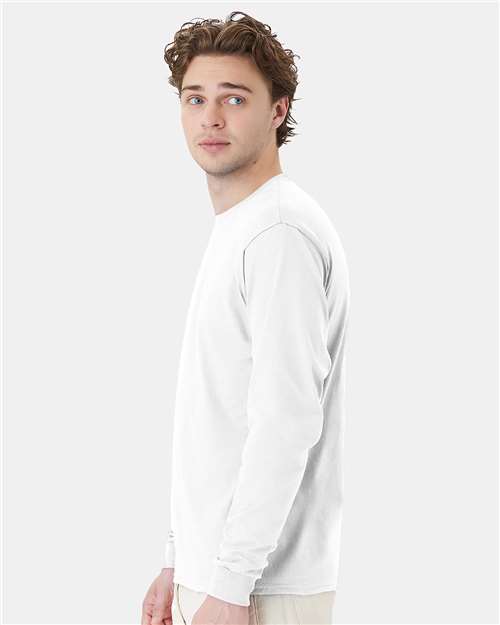 White Essential-T Long Sleeve T-Shirt - 5286