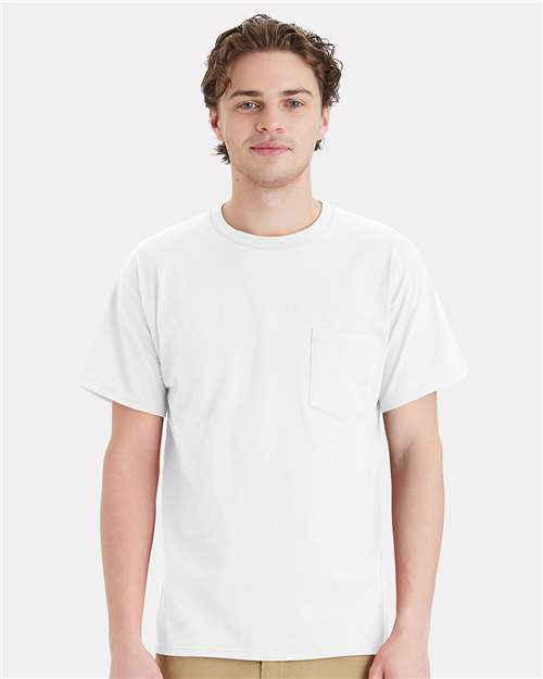 White Essential-T Pocket T-Shirt - 5290P