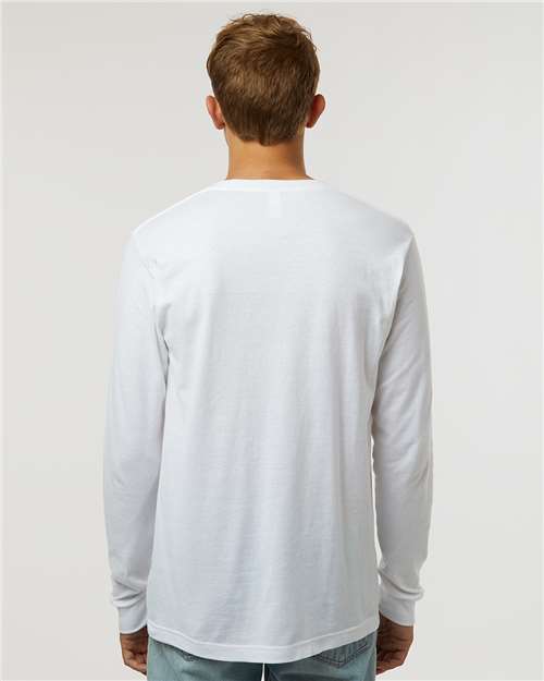 White Fine Jersey Long Sleeve T-Shirt - 202LS
