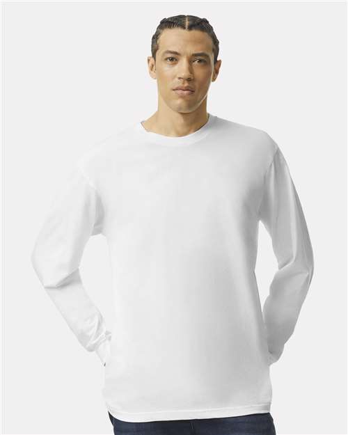 White Fine Jersey Long Sleeve Tee - 2007