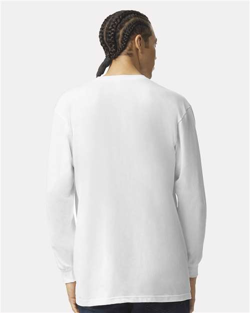 White Fine Jersey Long Sleeve Tee - 2007