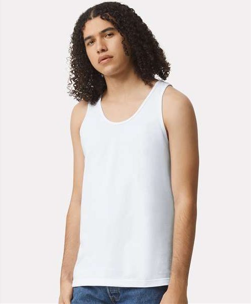 White Fine Jersey Tank - 2408
