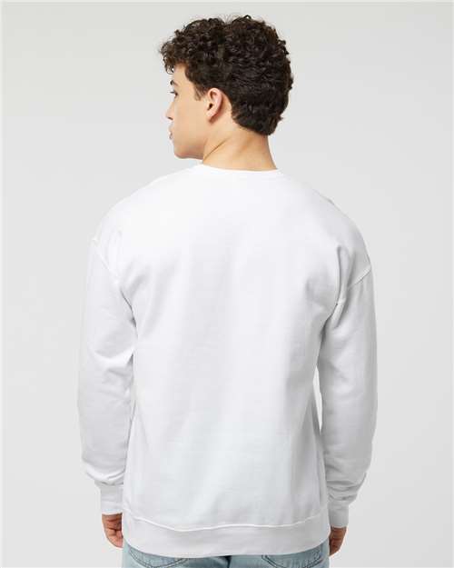 White Fleece Crewneck Sweatshirt - 340