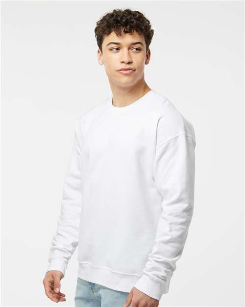 White Fleece Crewneck Sweatshirt - 340
