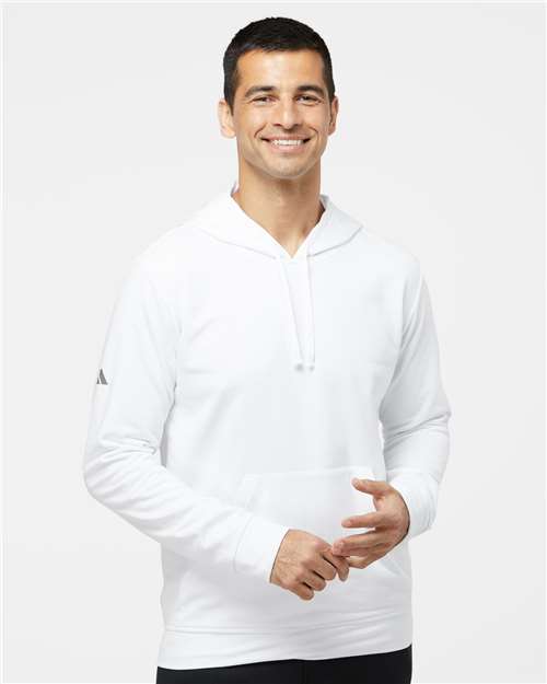 White Fleece Hooded Sweatshirt - A432